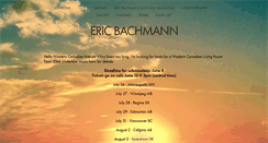 Desktop Screenshot of ericbachmann.com